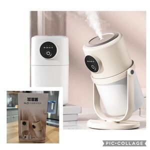 New! H2O Humidifier USB-powered Portable Cool Mist Humidifier With LED Lights